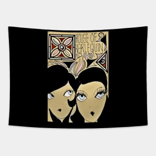 house harlequin dollies Tapestry