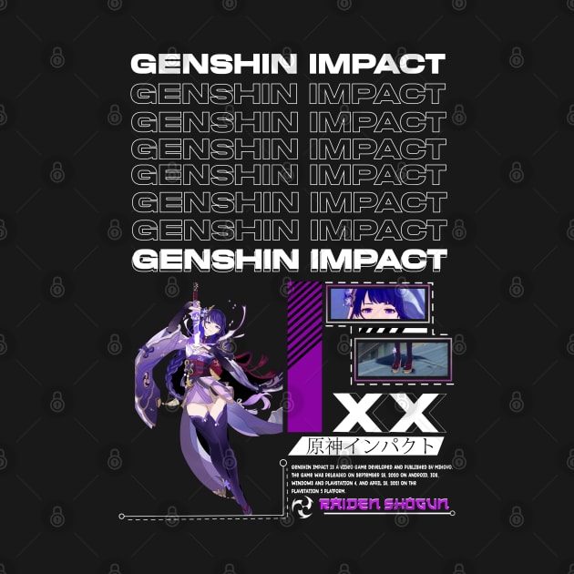 Raiden Shogun - Ghenshin Impact by Araki Shop