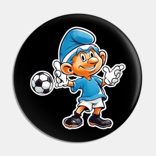 smurf playing football Pin