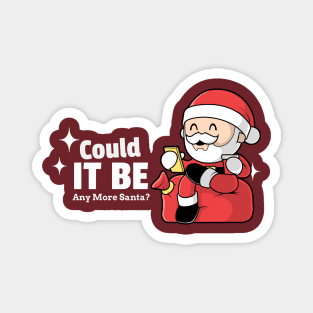 Merry Christmas Could It Be Any More Santa? Magnet