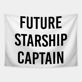 Future Starship Captain (White) Tapestry
