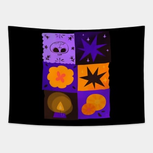 Retazos de Día de muertos Tapestry