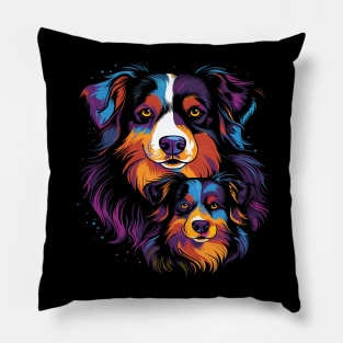 Australian Shepherd Fathers Day Pillow