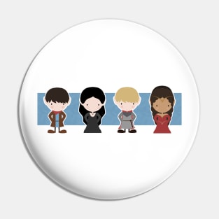 Merlin, Morgana, Arthur, Guinevere, Chibi Merlin Pin