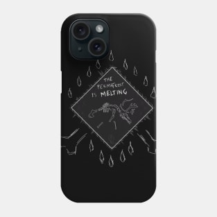 "The Permafrost Is Melting" Punk Caribou Bones Patch Phone Case