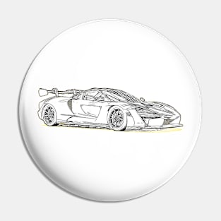 Senna Wireframe Pin