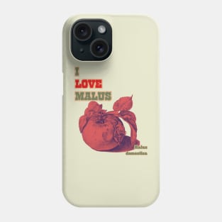 I Love Malus. Classic Red Apple Style Phone Case