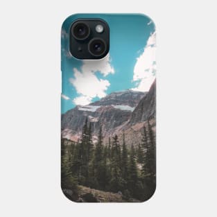 Mountain Snowy Peak at Jasper National Park V2 Phone Case