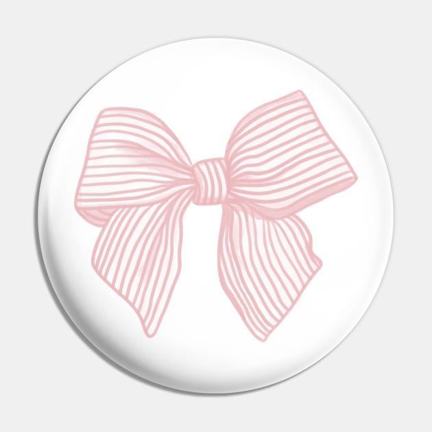 Coquette Pink Bow Pin by YourGoods