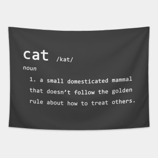 Funny, Clever, and Surprisingly Insightful Cat Definition Tapestry