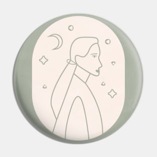 Minimal Woman Portrait 3 Pin