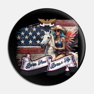 Born Free ,Born to fly Pin