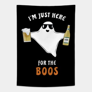 I'm Just Here For The Boos - Funny Halloween Ghost Tapestry