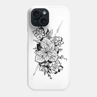 Flower Line Art Phone Case