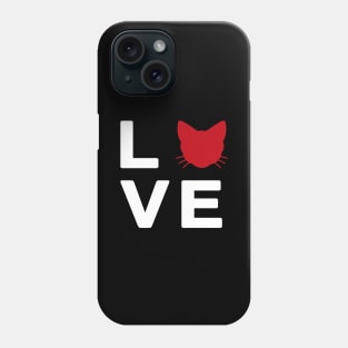 Love Cat T Shirt Phone Case