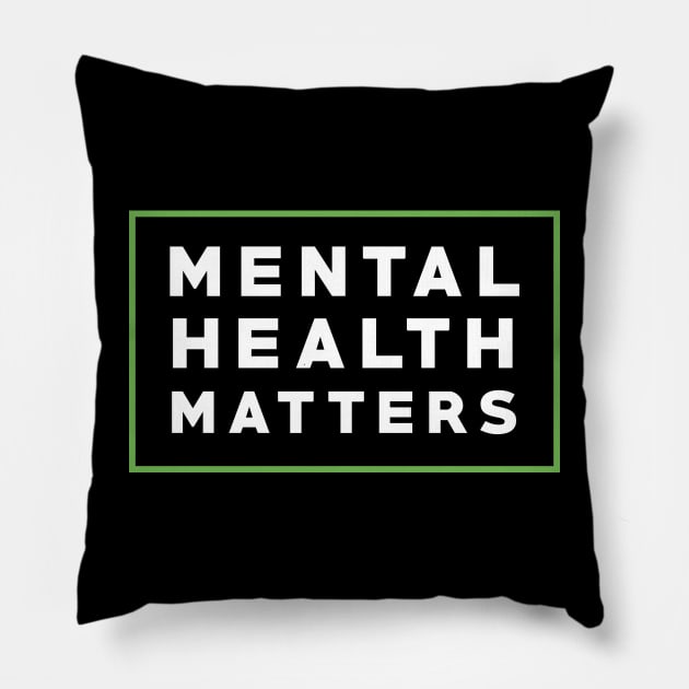 Mental Health Matters Pillow by mia_me