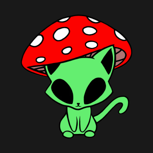 Alien Cat Mushie T-Shirt