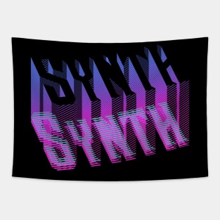 Synth retro vaporwave aesthetic Tapestry