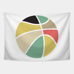 basketball funny retro ball Tapestry