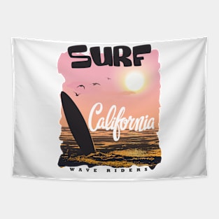 Surf - California Wave Riders - Surfer's Tapestry