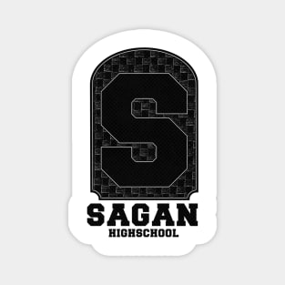 S Sagan Highschool V.1 black Magnet