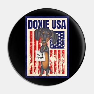 Funny cute Doxie fur baby dog  Dachshund dog  mom dad gift Pin