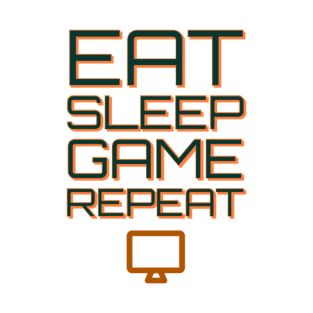 Eat sleep game repeat T-Shirt