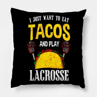 Tacos and Lacrosse Pillow