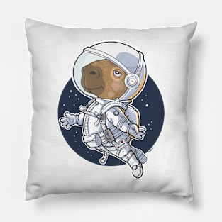 Astronaut Capybara Pillow