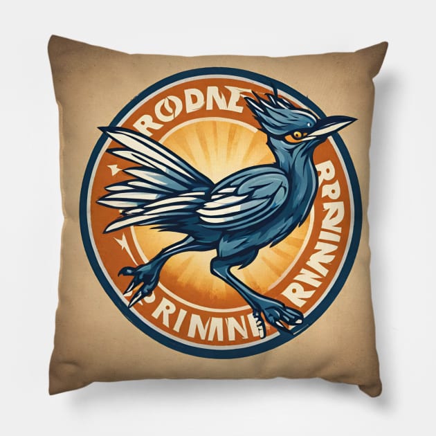 Road Runner V6 Pillow by CurlyLamb