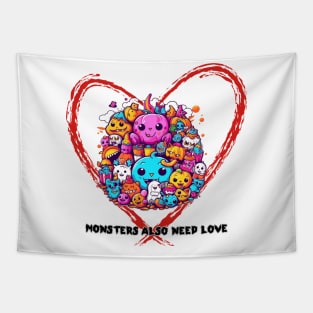 Monsters also need LOVE Tapestry