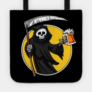 Grim Reaper Death Halloween Beer Party Tote
