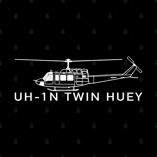 UH-1N Twin Huey Military Helicopter Gift by Battlefields