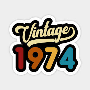 1974 Vintage Gift 46th Birthday Retro Style Magnet