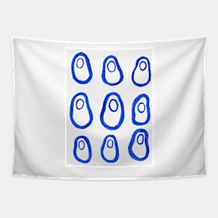 Blue avocado Tapestry