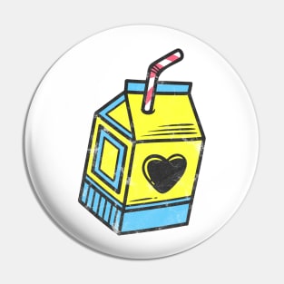 Juice box vintage style Pin