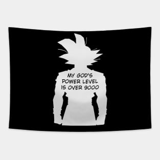 Dragon Ball Z Goku My God's power level is over 9000 Tapestry