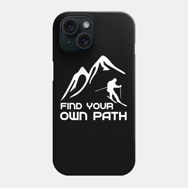 Find your own Path Skiing Phone Case by evergreen_brand