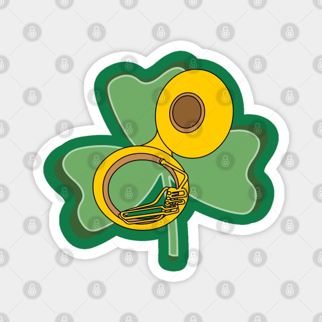 Shamrock Tuba Magnet by Barthol Graphics