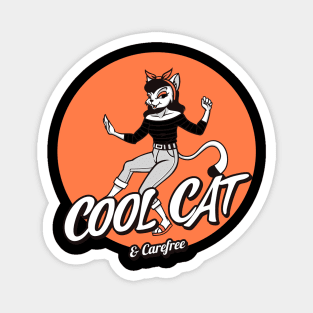 Cool Cat and Carefree Magnet