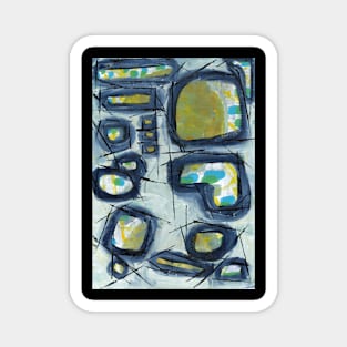 Art Acrylic artwork abstract painting Magnet