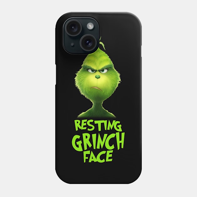 Funny Grinch Christmas Grinch Funny Gift Grinchmas Grinch Lovers Phone Case by Archer Expressionism Style