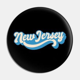 New Jersey Retro Pin