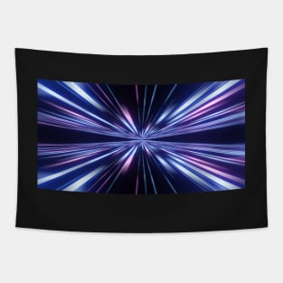 High speed, pink blue lines Tapestry