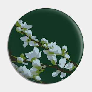 Cherry blossom flower drawing Pin