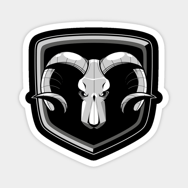 Ram Punisher Magnet by Spikeani
