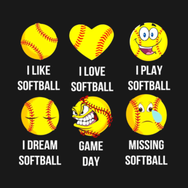 Softball Emoji I Like Softball s Emoticon Social Softball Emoji I