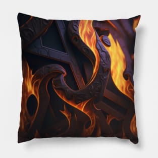 Fire, Epic, With pattern, Si-fi, Deco Pillow