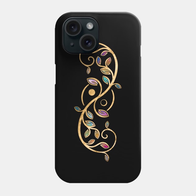 Double Golden Spiral and Yin Yang Phone Case by Nartissima