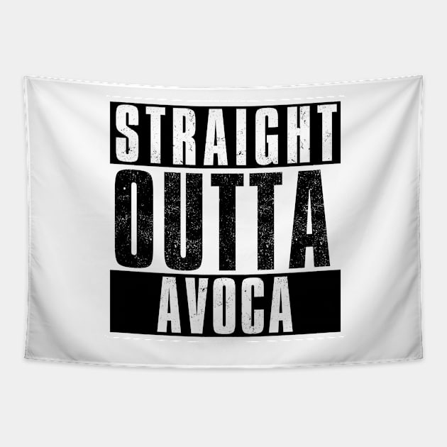 STRAIGHT OUTTA AVOCA Tapestry by Simontology